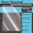 550 Pk Bulk Thermal Laminating Pouches 3 Mil 11 5x17 5 Large Laminating Sheets