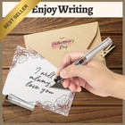 Calligraphy Pen Set 7 Pcs Fountain Pen Nibs 40 Ink Cartridges 11 Colors Beginner