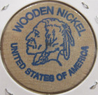 Vintage Independence Coin   Stamp Charlotte  Nc Wooden Nickel  1 North Carolina