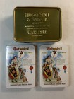 Budweiser Anheuser-busch Brewing Two Deck Playing Cards In Tin  Cards Sealed