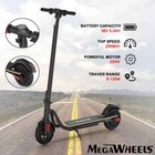 Megawheels S10 Portable Electric Kick Scooter Black Foldable 25 Mph Lightweight