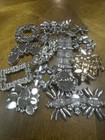 Vintage 1 2 Lb Lot Of Rhinestone And Faux Pearl Sew On Appliqu  s  Mid Century 