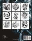 Tattoo Coloring Book  50 Unique Designs  coloring Books For Adults 