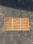 Hamilton Wood Oak Printers  Drawer Letterpress Type Set Case Shadow Box 