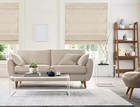Belgian Snow Cordless Light Filtering Privacy Polyester Roman Shades 29 w X 64 l