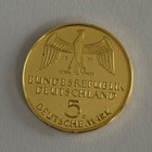 5 Dm Silver 1971 G Reichstag 24k Gold Edition 7 G Fine Silver Reich Foundation Bu