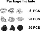 45 Pieces Pin Backs Locking Pin Keepers Locking Clasp Replacement For Brooch    