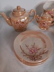 Vintage Japanese Lusterware Opalescent 16 Piece Child   s Tea Set