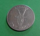 Buck Island Collectors Token British Virgin Islands Coin 1961 Medallion Eirene