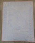 Vintage Bright Future Sleeping Bunny Stars Pastel Crib Baby Blanket Usa 44 X 35 