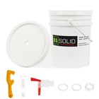 5 Gallon Food-grade Plastic Fermenter Bucket With Spigot   Airlock - 2-pack