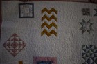 Handmade Quilt Vintage Style Country Sampler Baby Crib Girl 37  X 40 5  Rose