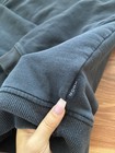 Izod Men s Gray Solid Fleece Crewneck Pullover Sweatshirt Logo  Size M
