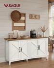 Storage Cabinet  Buffet Cabinet  Sideboard  Credenza  With Adjustable Shelves   
