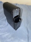 Fujima Leather Wrap Cigarette Pack Holder With Lighter Holder Textured Black