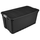 3 Pack 50 Gal Storage Stacker Tote Container Plastic Large Bin Box Organizer