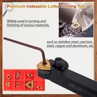 Indexable Lathe Turning Tool  1 2   Shank Metal Lathe Tools  7pcs Metal Lathe   