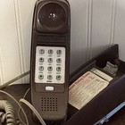 Vintage Cocoa Brown Trendline Trimline Button Touch Wall Mount Phone Telephone