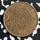 1859 Canada Large Cent Lot jm9637 Nice Details  Cleaned  Dpn9 3