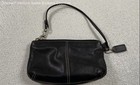 Women s Black Leather Coach Wristlet 8x5 