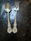 Towle Old Master Sterling Salad Fork And Spoon Early 1940 s