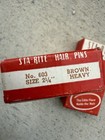 1950s Sta-rite Vintage No  603 Brown Metal Hair Pins 2 1 4 In Women   s  3 Boxes 