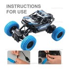 1 20 Rc Off Road Car High Speed Remote Control Led Flashing Lights Kids Toy
