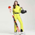 Women Jumpsuit One Piece Ski Suit Thermal Thicken Waterproof Windproof Outdoor