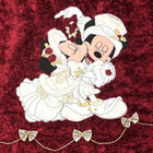 Vintage Disney Parks Mickey Minnie Mouse Victorian Christmas Holiday Tree Skirt