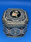 Vintage Decorative Tin By Daher Floral Small Made In England Blue Floral
