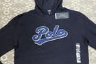 New Polo Ralph Lauren Boy s Mesh Knit Hoodie - Size Xl  18-20  - Navy Blue