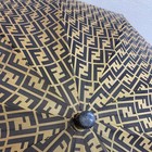 Fendi Ff Zucca Long Umbrella Brown Italy Made Fashion Accessory Authentic