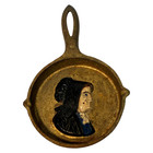 Vintage Miniature Cast Iron Amish Silhouette Skillets - Usa Made - A281