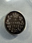 1897 Canada 5 Cents Small Silver Coin Graded Vf 20 By Anacs