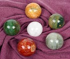 1 2 Kg 6 Pcs Natural Multi Color Crystal Healing Mineral Sphere Multi Huge Gems