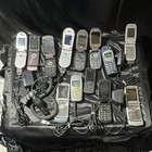 Mixed Brands Vintage Flip Cell Phone Lot W  Chargers Cables Motorola Bp6x