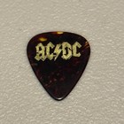 Ac dc Angus Young Caricature Guitar Pick Acdc Concert Stage Used Tour Plectrum