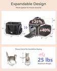 Expandable Pet Carrier  Soft-sided Cat Dog Carrier Airline Approved Small Med   