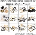 Loosco Metal O Ring For Purse Strap  4 Pcs Spring Rings For Handbag   Keys
