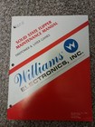 Williams Blackout Pinball Set Of Manuals Including Schematics