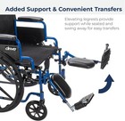 Streak Wheelchair With Flip Back Desk Arms  Elevating Leg Rests  16 Inch Seat