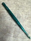 Hand Carved Beautiful Turquoise Marble Wood  Yarn  Crochet Hook  Size G