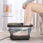X Large Feet  Foot Spa Bath Massager Heat Soaker Massage Bubble Roller Deep Soak