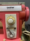 Brother Festival 461  Sewing Machine In Pink With Wood Case   Pedal Working Read