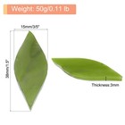 50g Stained Glass Mosaic Leaf Army Green Glass Mosaic Tiles Bulk