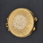 Vintage Zen Solid Perfume Compact Black Enamel Flowers Gold Plated Pendant 1 75 