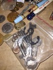 Vintage Junk Drawer Lot Coins  Pins  Watches  Lighters  Patches  