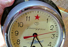  russian Soviet Cccp Navy Kauahguyckue Red Star Ship Submarine Clock   Key 8   