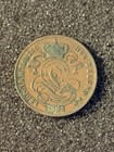 1902 1 Centime Coin Belgium One Centime Eendracht Maakt Macht Belgian Lion Coin