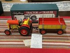 Schylling Tractor And Trailer Wind Up Tin Toy With Box  Original Packaging